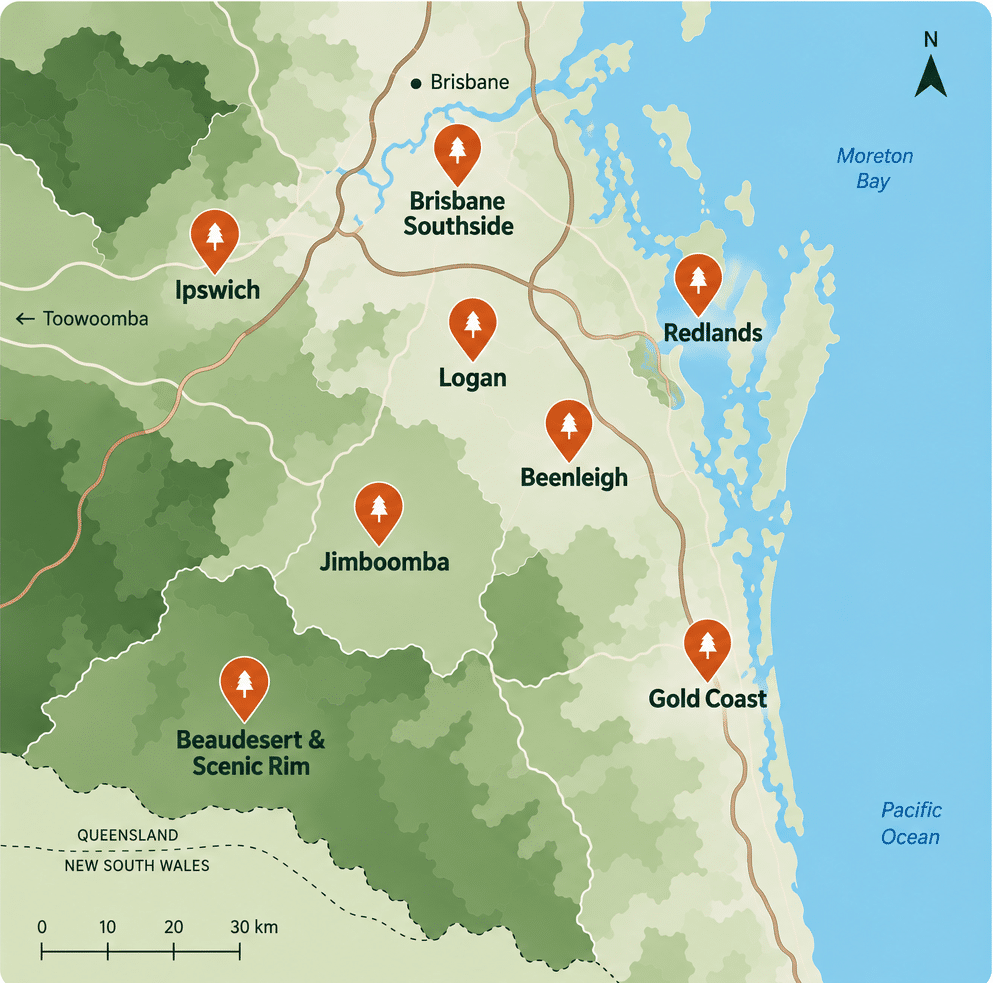 Treesafe Service Locations SE QLD